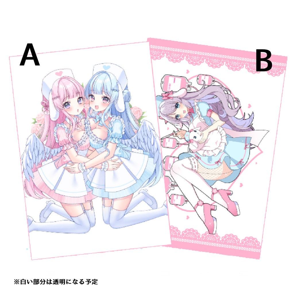 クリアポストカード（ハートホログラム）