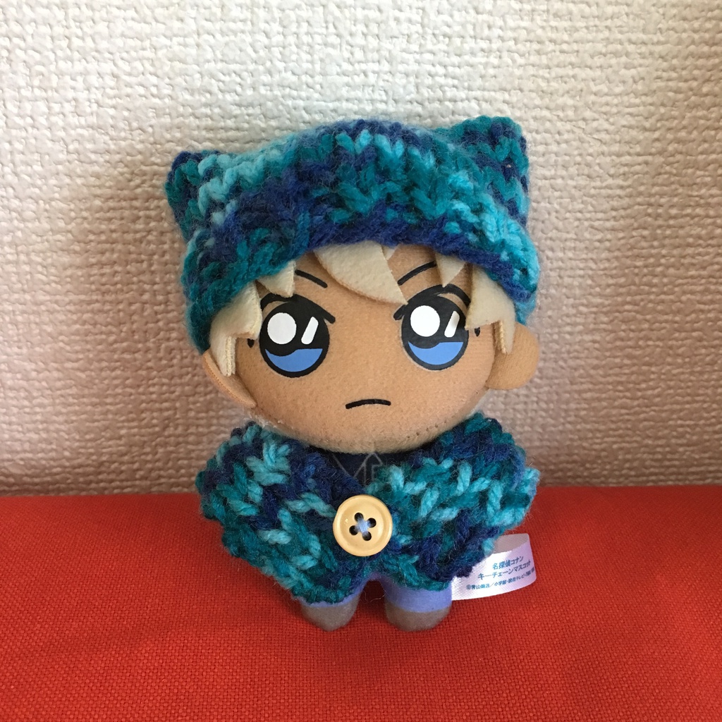 ネコミミ風ニットキャップ&ケープセット