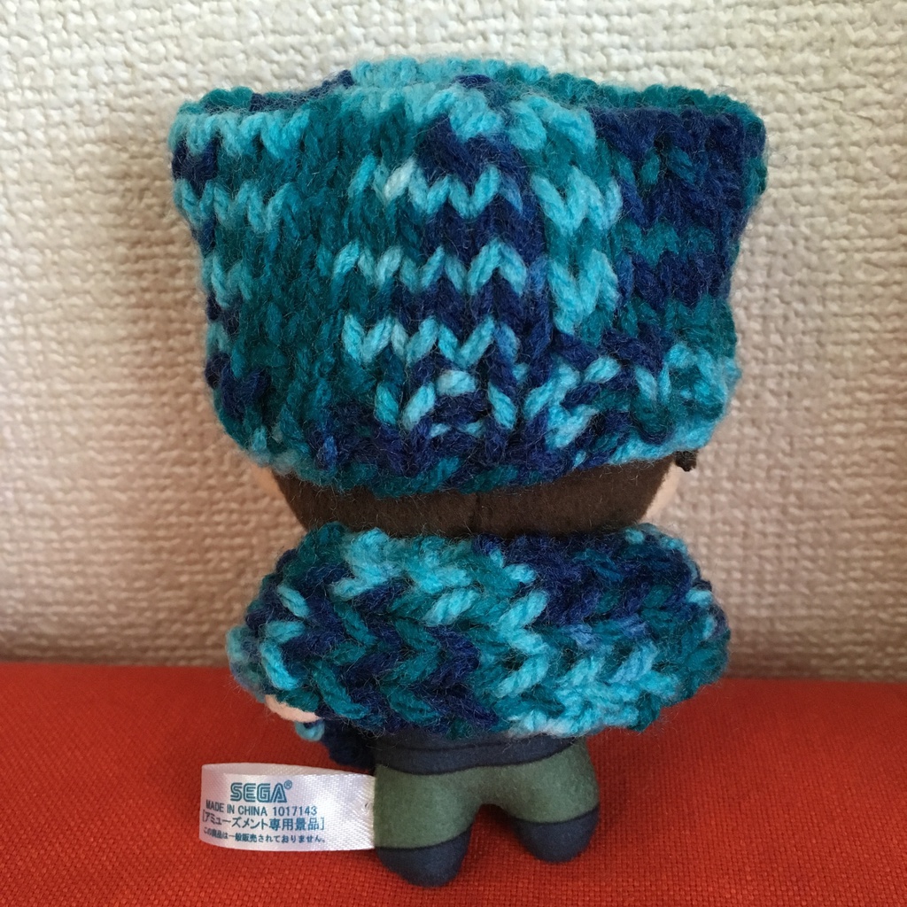 ネコミミ風ニットキャップ&ケープセット