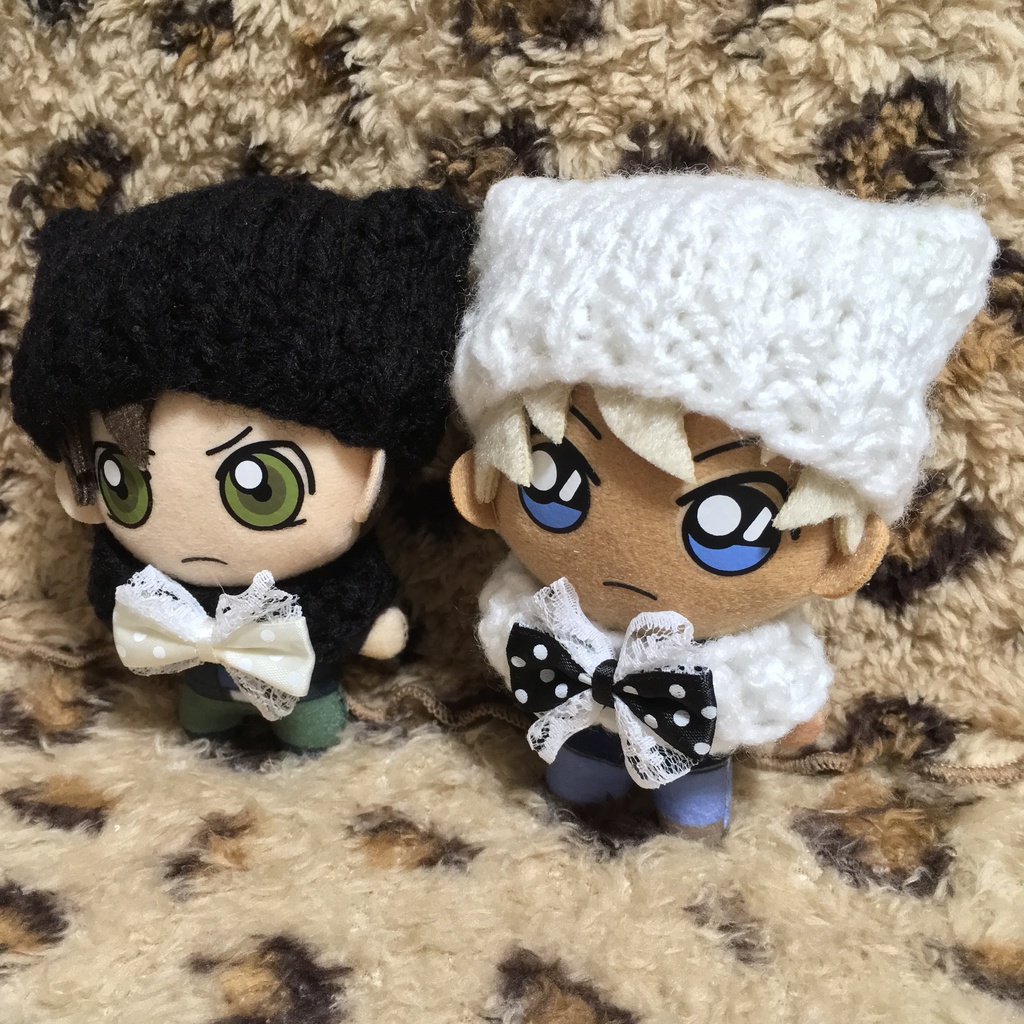 おっきいリボン♡ネコミミ風ニットキャップ&スヌード