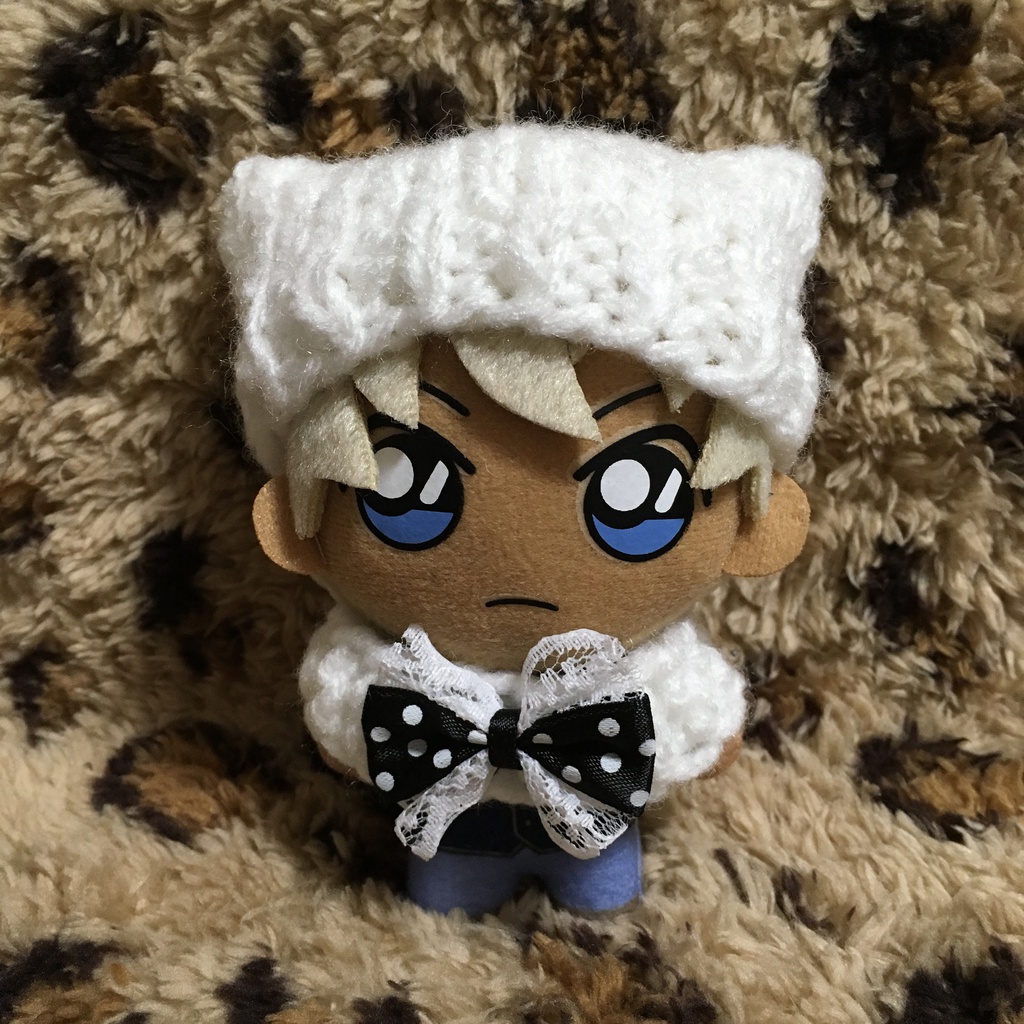 おっきいリボン♡ネコミミ風ニットキャップ&スヌード