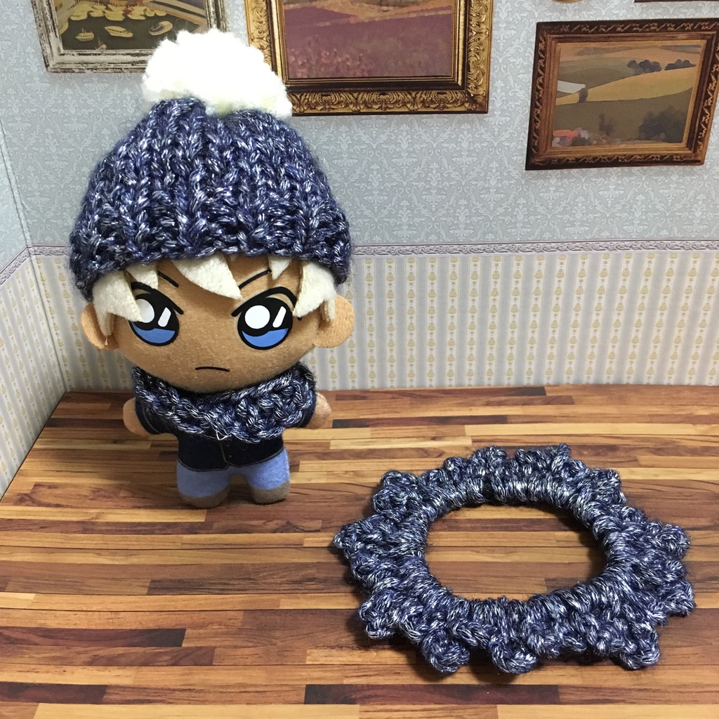 シルバーブレット・バーボン ニットキャップ&スヌード&シュシュ