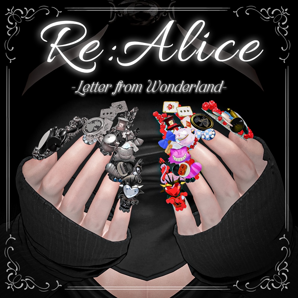 17アバター対応🐰 Re:Alice -Letter from Wonderland-⏱ 【MA対応ネイル】