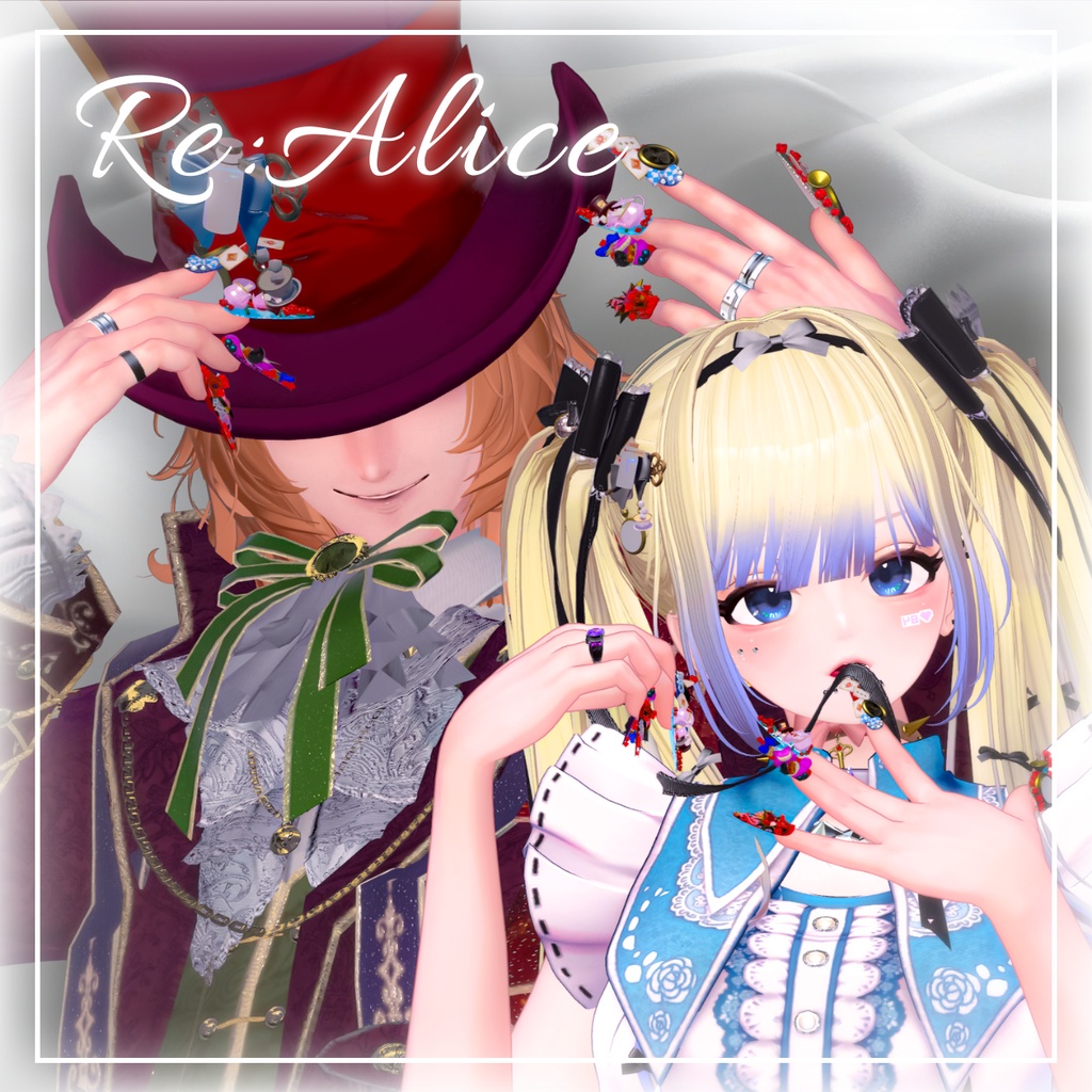 17アバター対応🐰 Re:Alice -Letter from Wonderland-⏱ 【MA対応ネイル】
