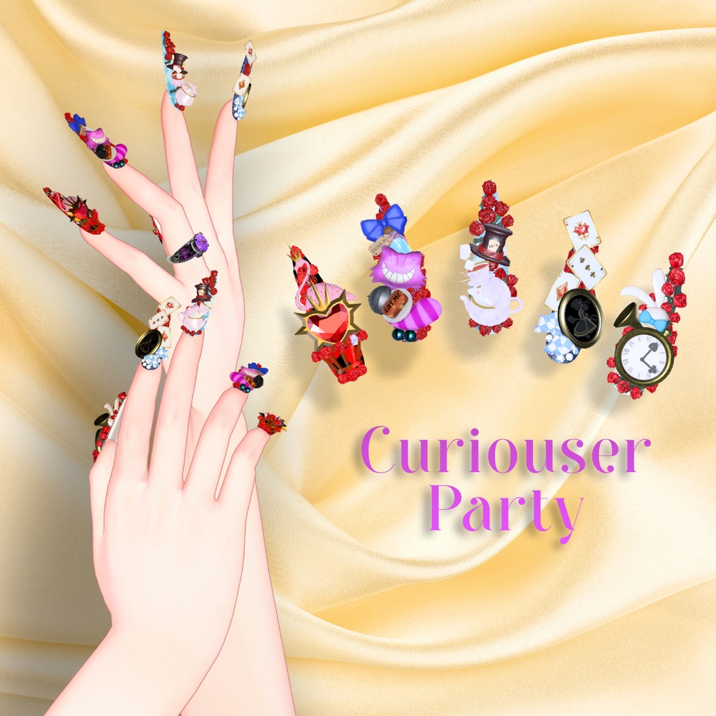 17アバター対応🐰 Re:Alice -Letter from Wonderland-⏱ 【MA対応ネイル】