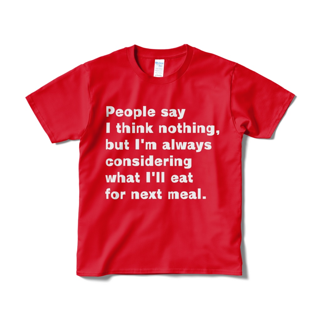 ものぐらい考えてるよTシャツ