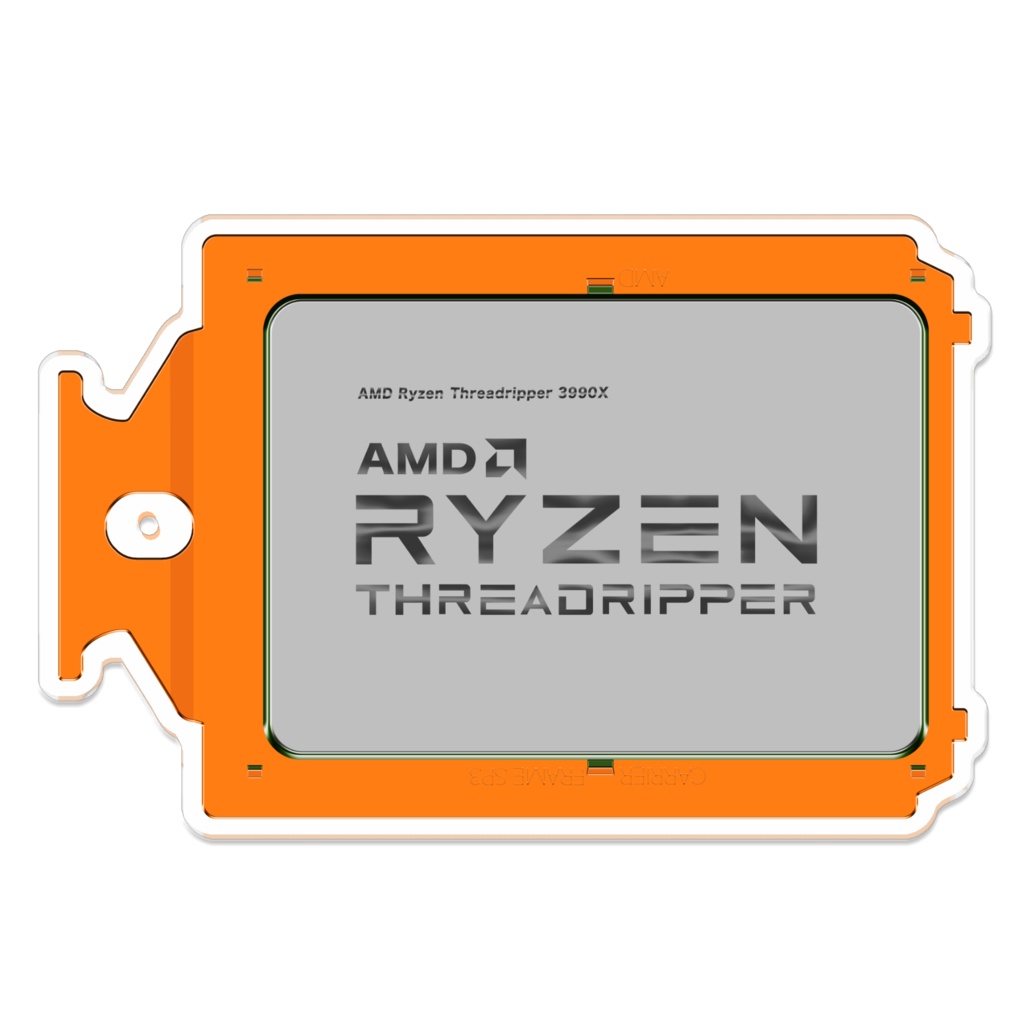 Ryzen Threadripper 3990X　アクリルキーホルダー
