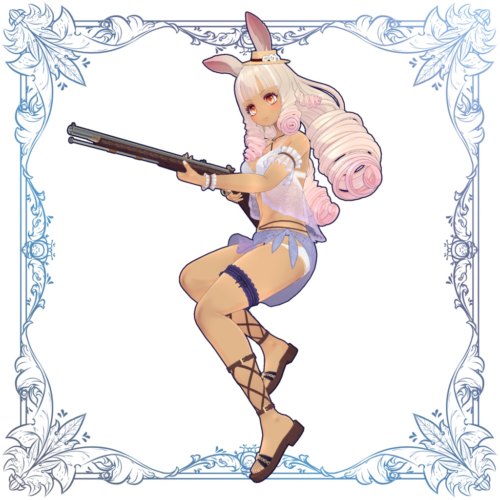 オリジナル3Dモデル「ロックローズ -Rockrose-」