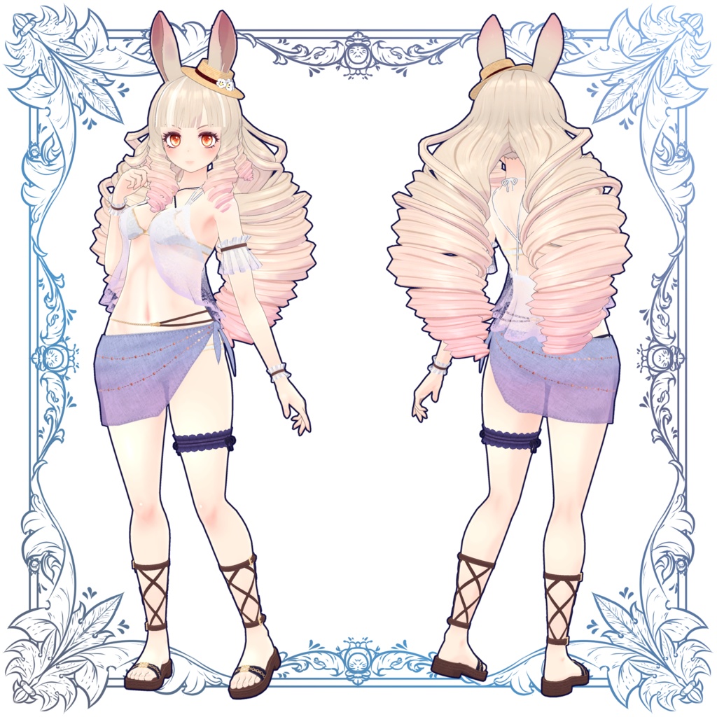 オリジナル3Dモデル「ロックローズ -Rockrose-」