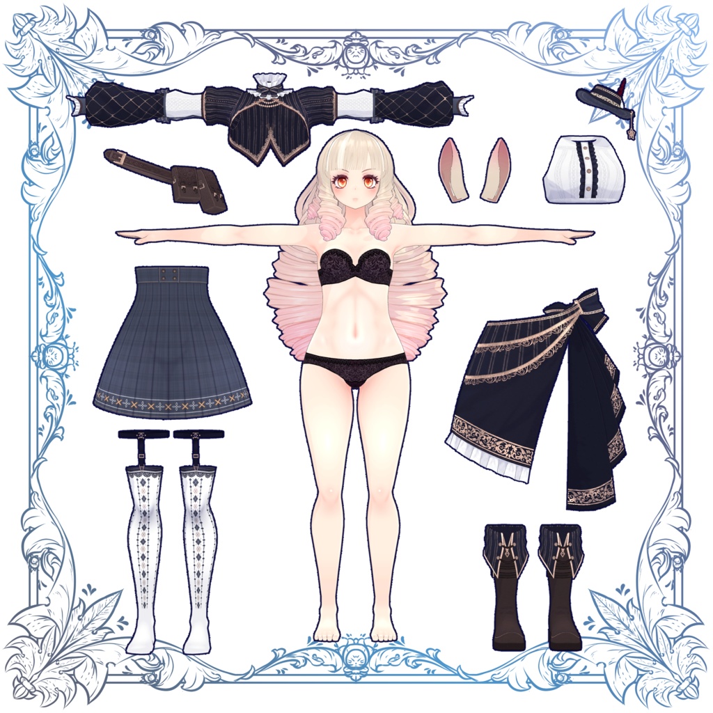 オリジナル3Dモデル「ロックローズ -Rockrose-」