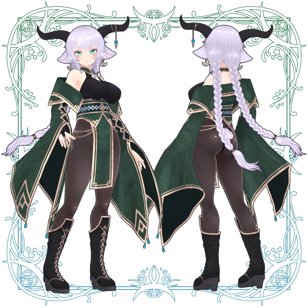 オリジナル3Dモデル「翠嵐 -Suiran-」