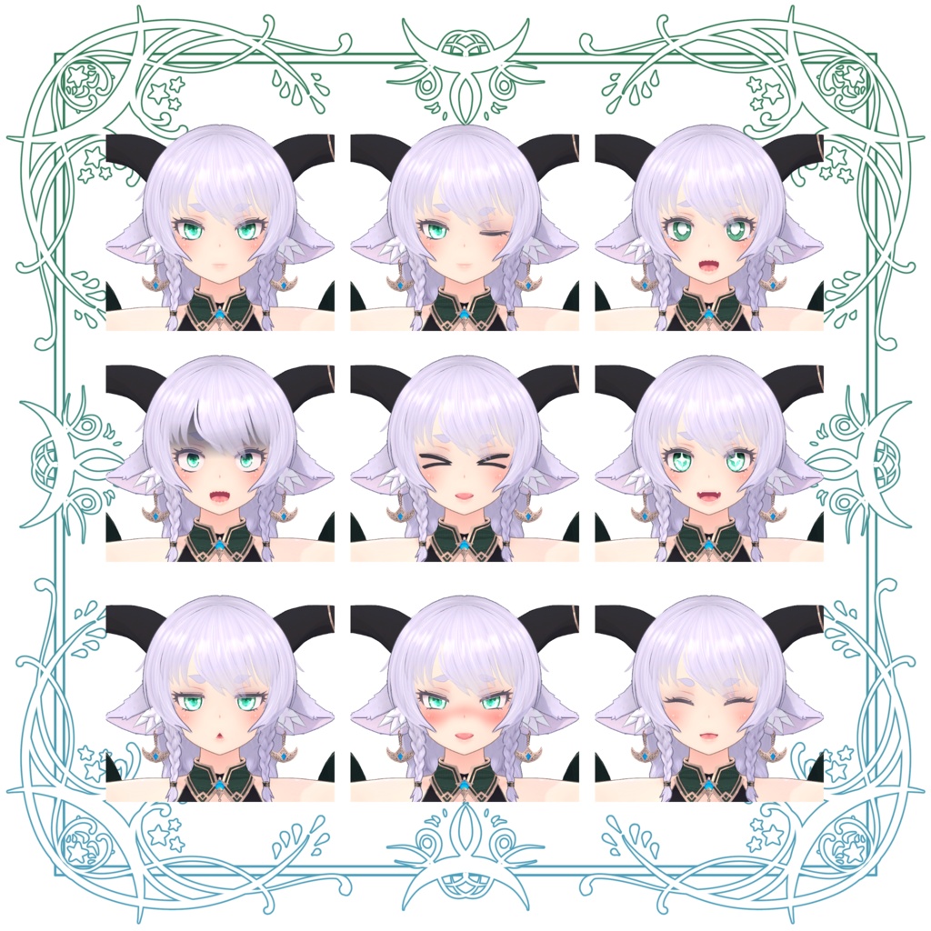 オリジナル3Dモデル「翠嵐 -Suiran-」