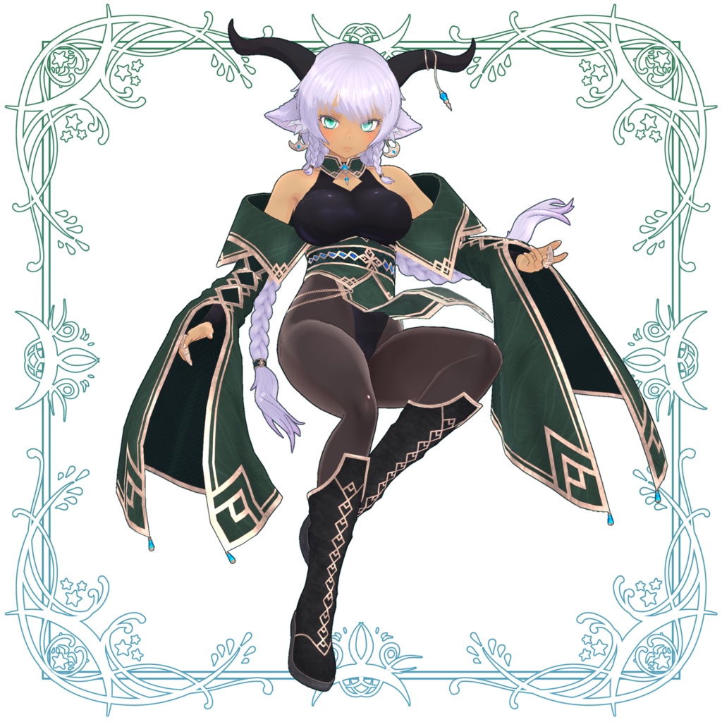 オリジナル3Dモデル「翠嵐 -Suiran-」