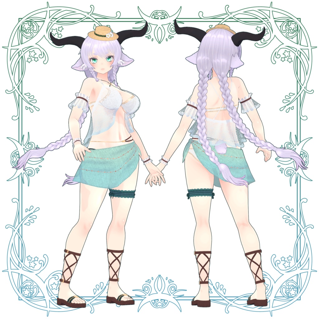 オリジナル3Dモデル「翠嵐 -Suiran-」