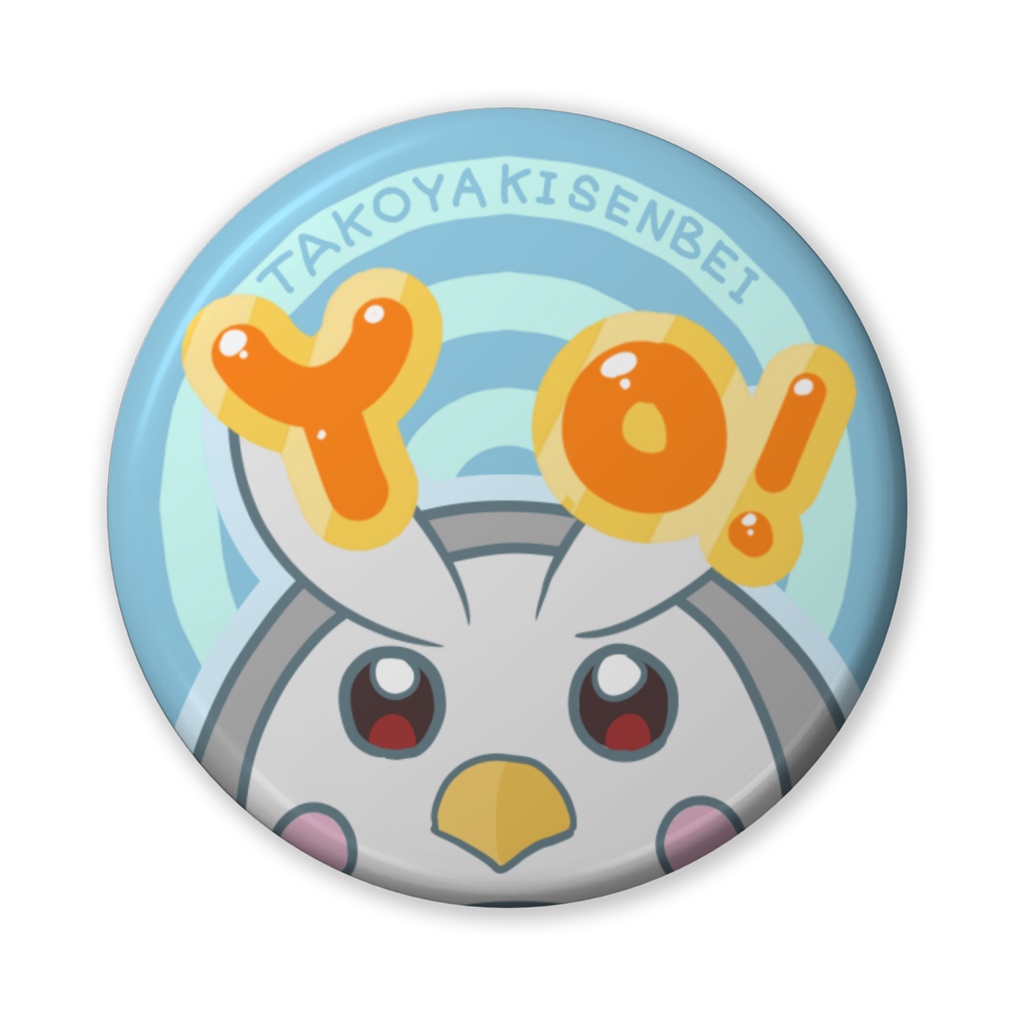 フクロウ缶バッジ