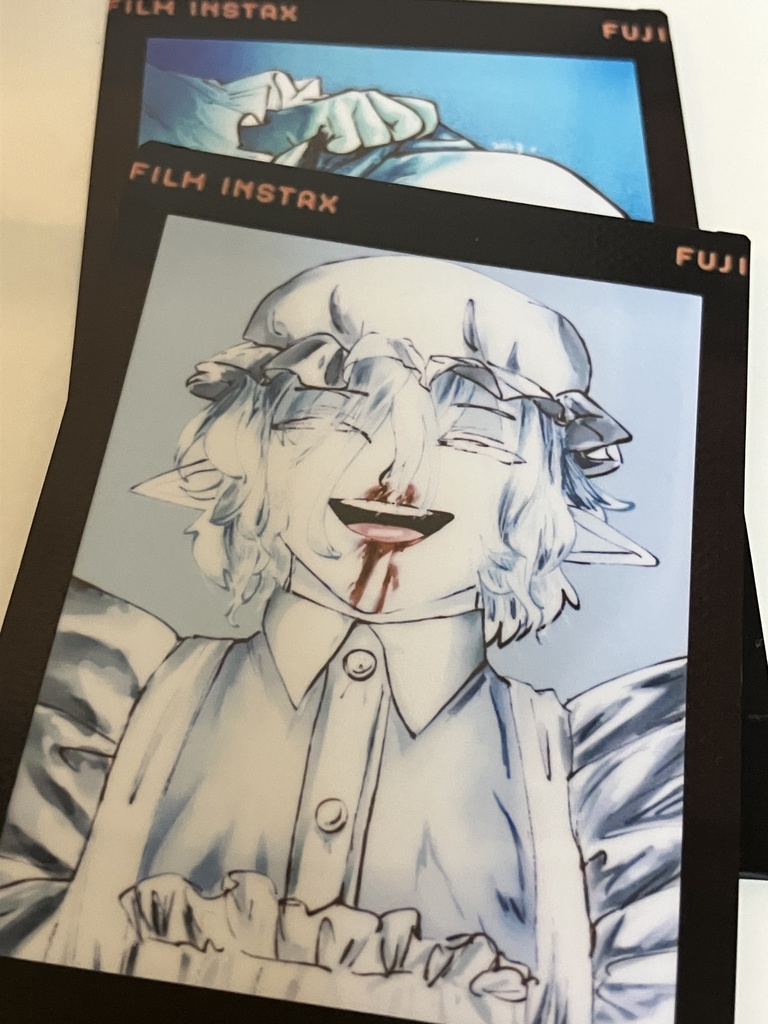 ミアが内緒にしていた魔王様の隠し撮り風イラストチェキ