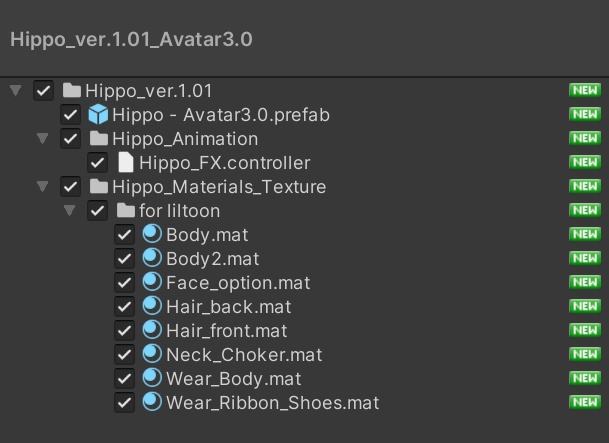 「Hippo」Avatar3.0化キット