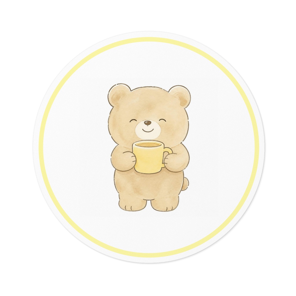 かわいいくまさんステッカー