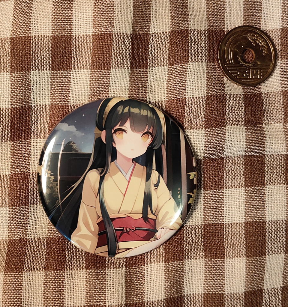 東北ずん子AI缶バッジ