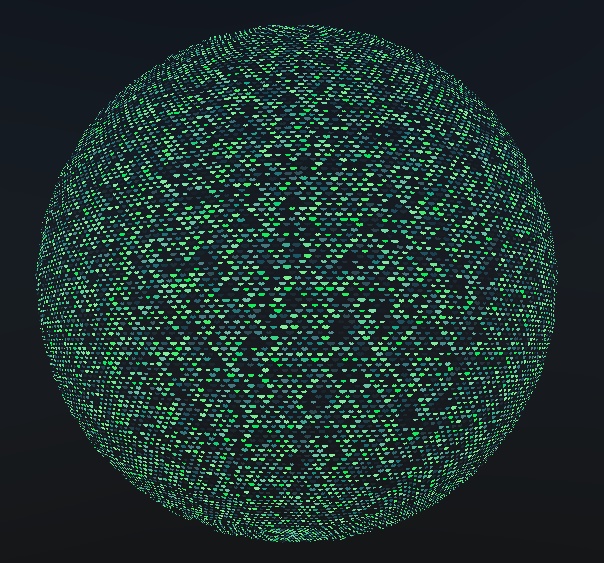 ハート模様を追加できるマテリアル+ミラーボール / Heart Material+ MirrorBall