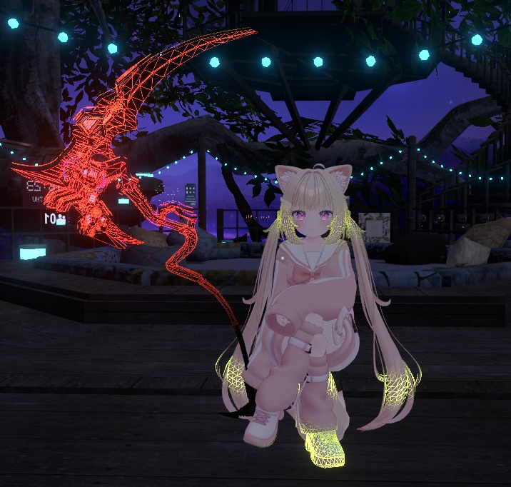 メッシュの線を動的に光らせるマテリアル / MeshLine Lighting Material