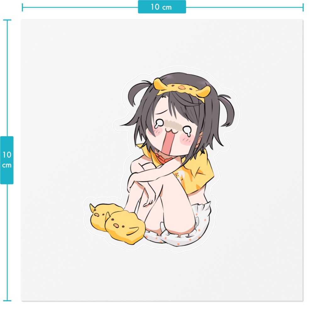 (非公式) ぶるぶるスバルちゃんクリアステッカー