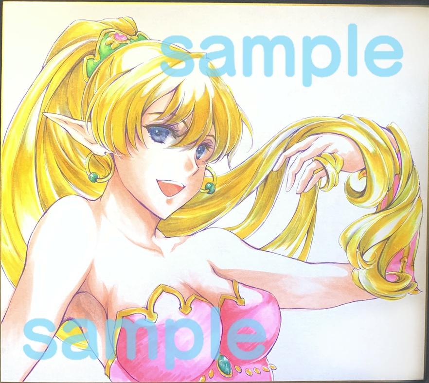 【色紙】聖剣伝説2　プリム【一点物】