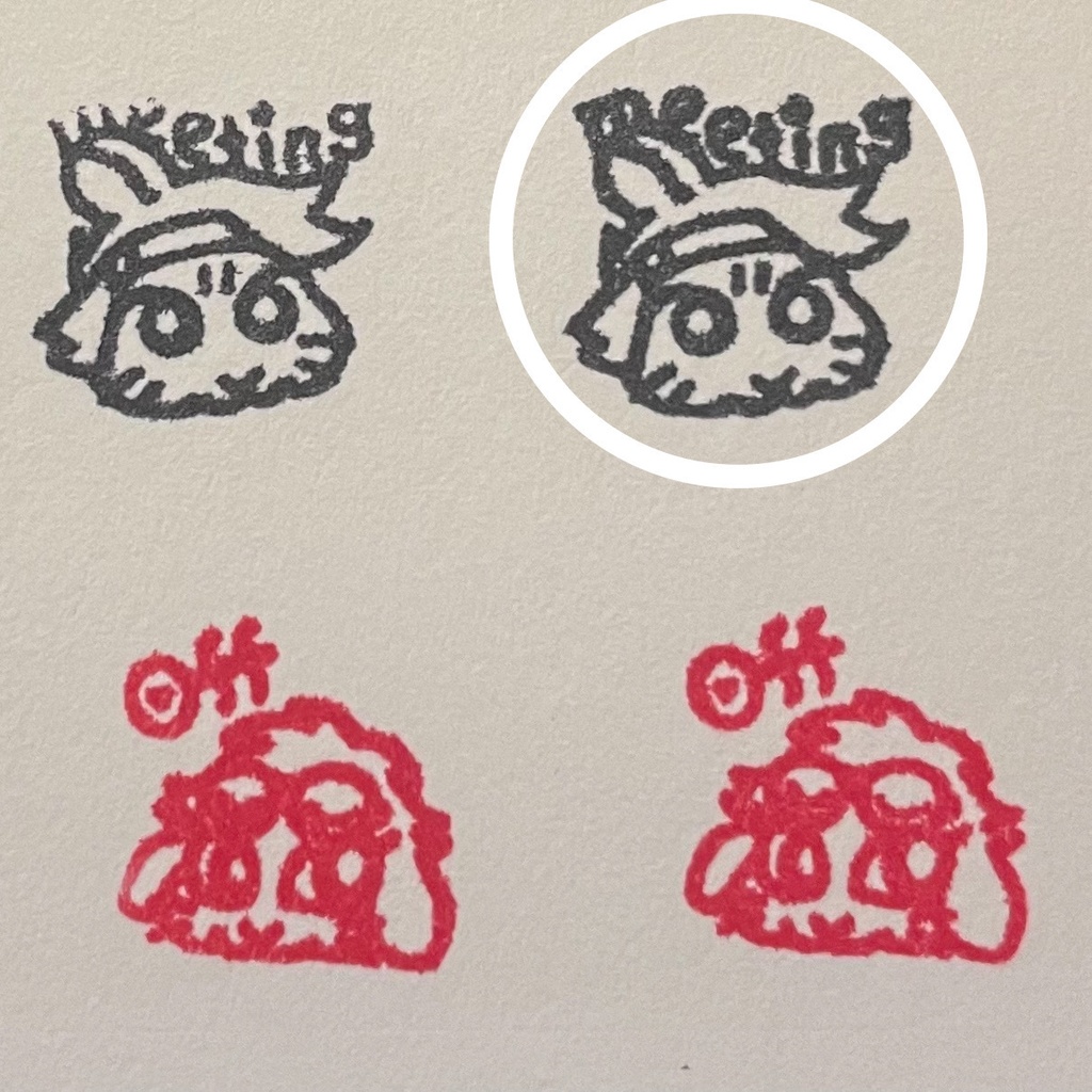 ポプウサギのスケジュールスタンプ