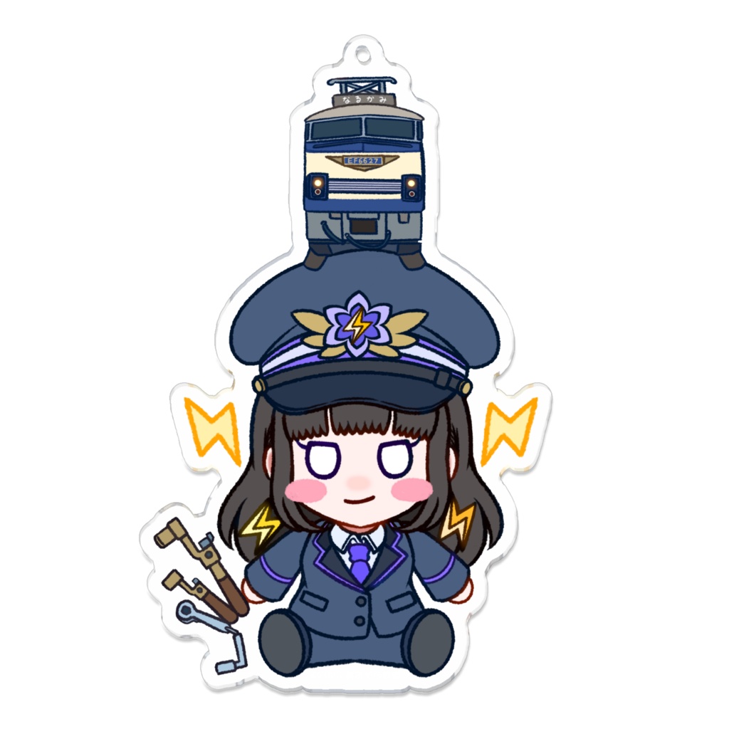 ちびなるかみ&EF66にーなアクリルキーホルダー