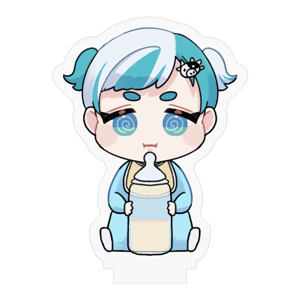 赤子牛乳売リアクリルフィギュア