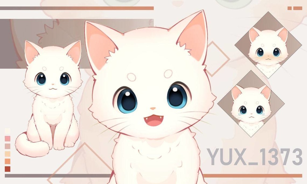 Customizable Anime Cat Live2D Model