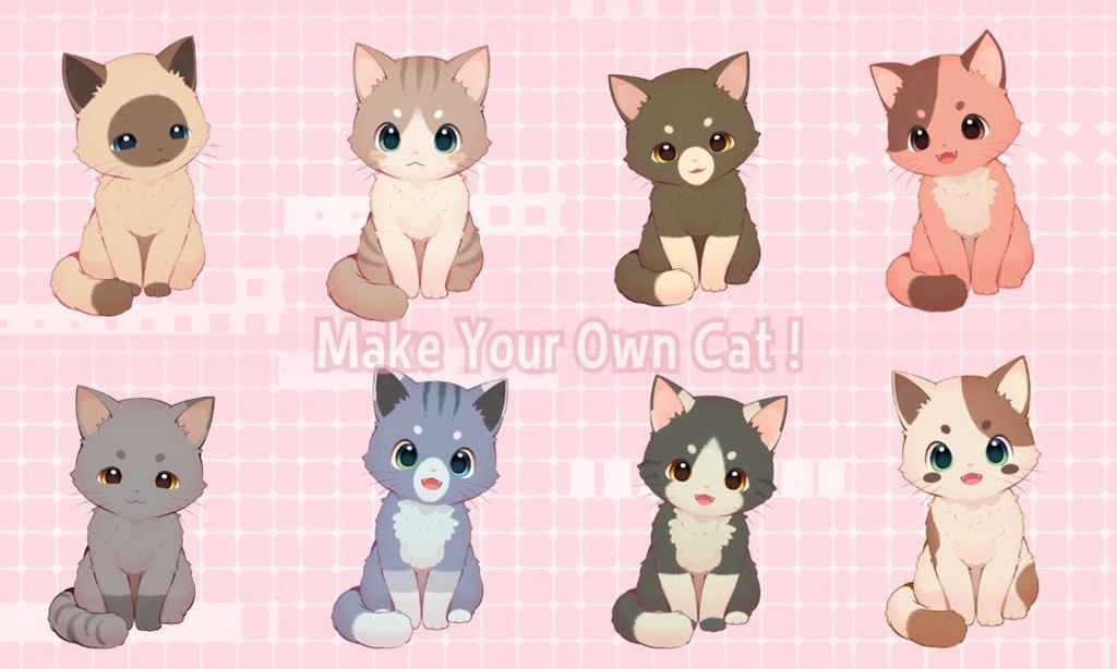 Customizable Anime Cat Live2D Model