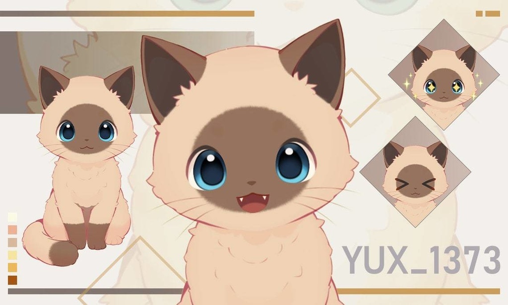 Customizable Anime Cat Live2D Model