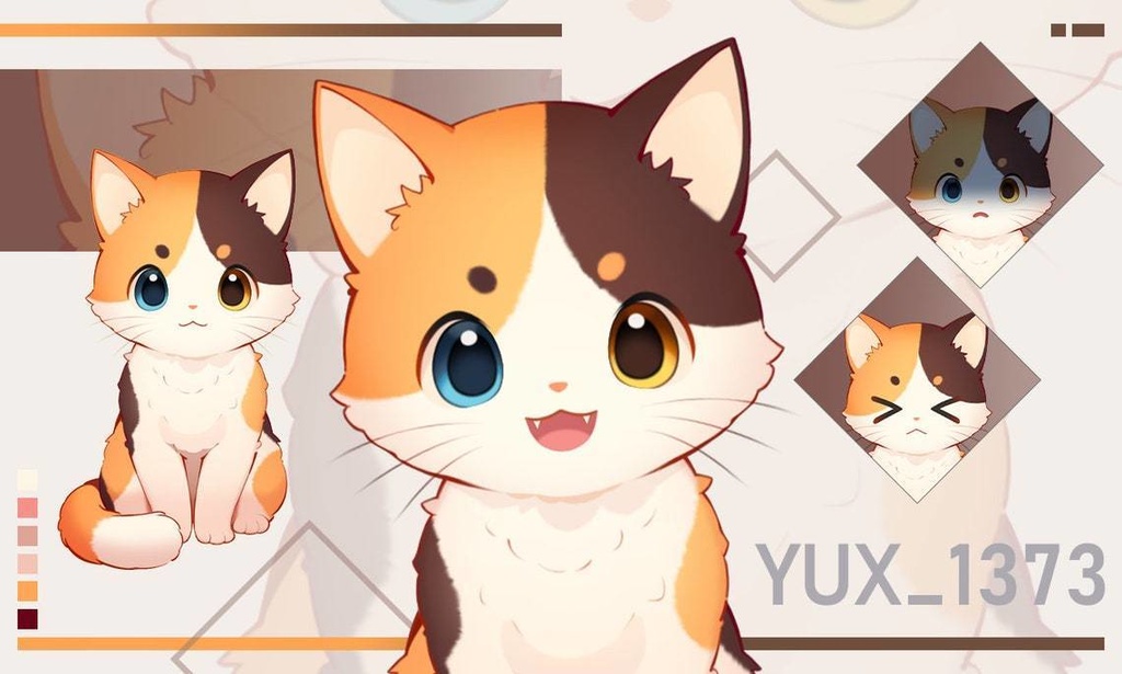 Customizable Anime Cat Live2D Model