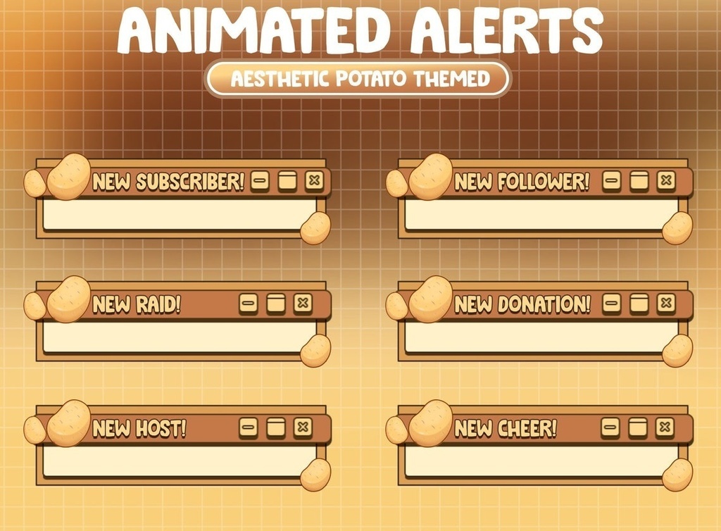 Potato Overlay for Live Streaming | Twitch, Youtube