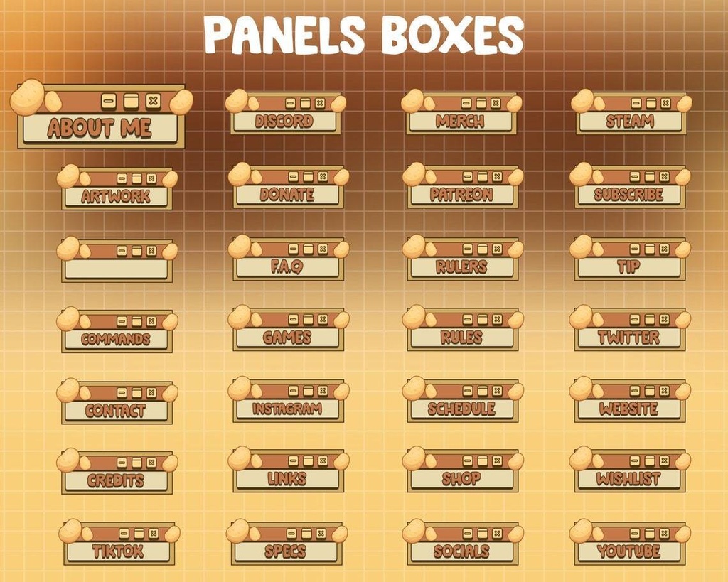 Potato Overlay for Live Streaming | Twitch, Youtube