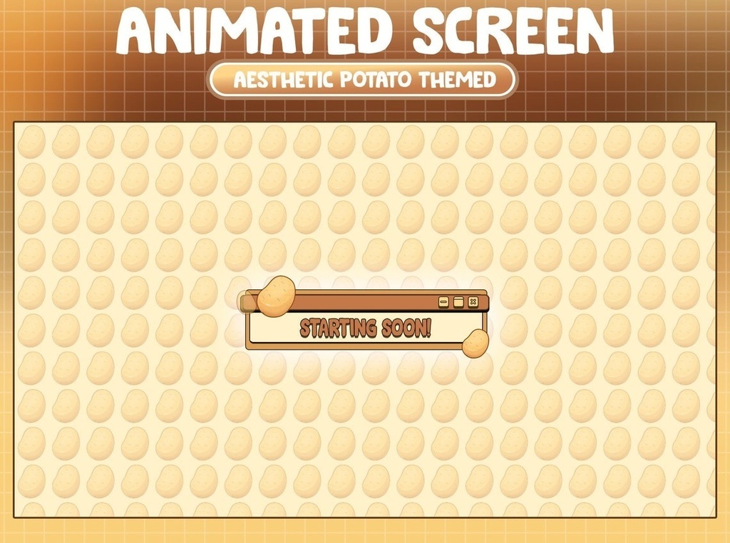 Potato Overlay for Live Streaming | Twitch, Youtube