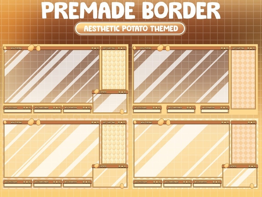 Potato Overlay for Live Streaming | Twitch, Youtube