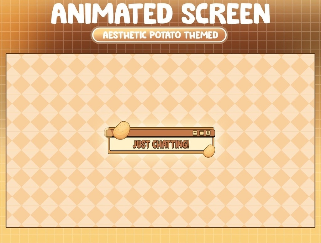 Potato Overlay for Live Streaming | Twitch, Youtube