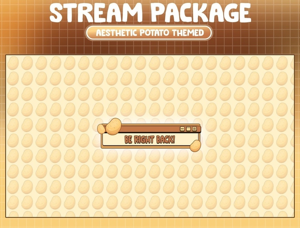 Potato Overlay for Live Streaming | Twitch, Youtube