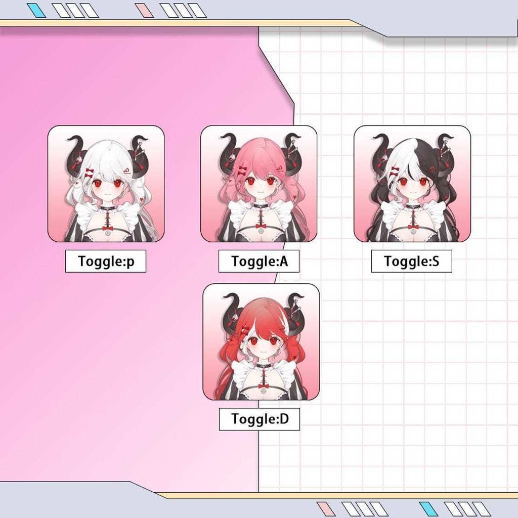 Premade Vtuber Model | Live2D Model | Fully Rigged | Ready to use