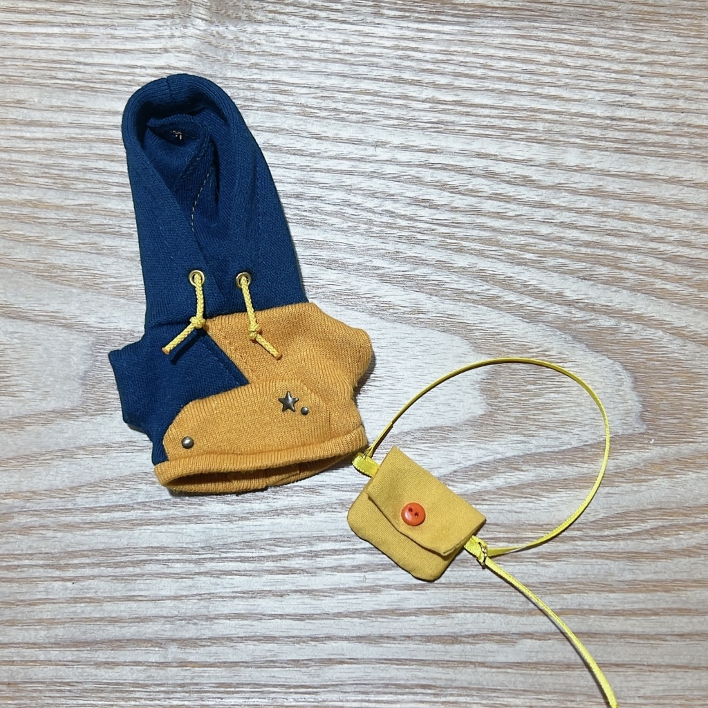 パーカーカバンセット（ネイビー×オレンジ）