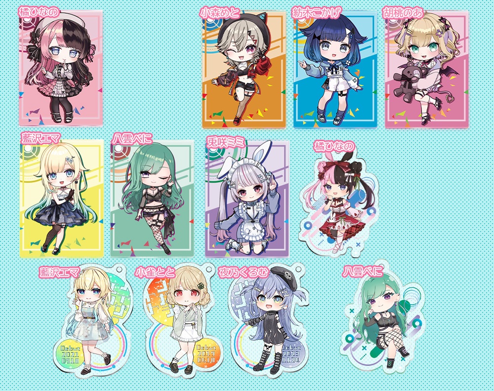 【非公式】ぶいすぽっ！アクリルキーホルダー１