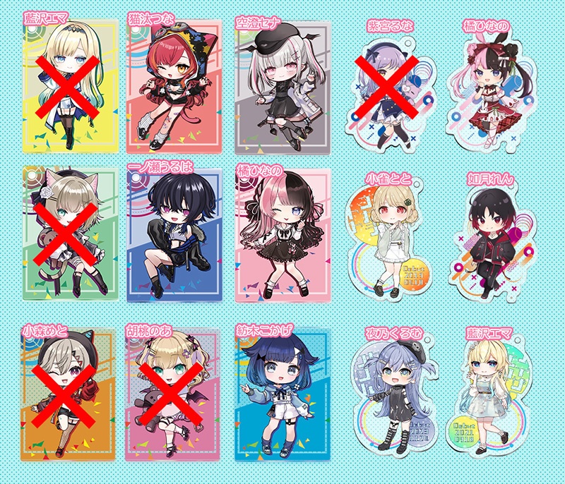 【非公式】ぶいすぽっ！アクリルキーホルダー