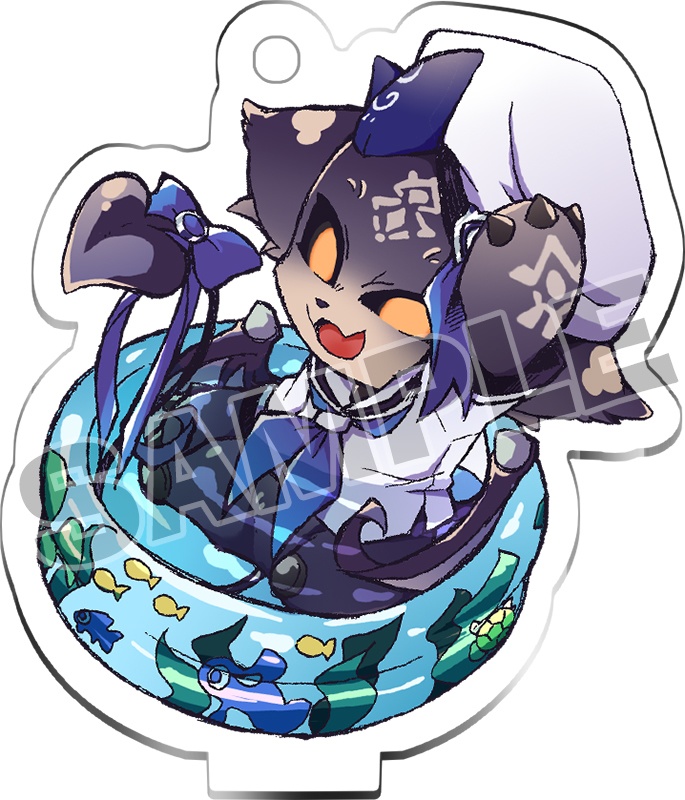 【非公式】でびでび・でびる様のおそろしい夏衣装アクスタ&キーホルダー