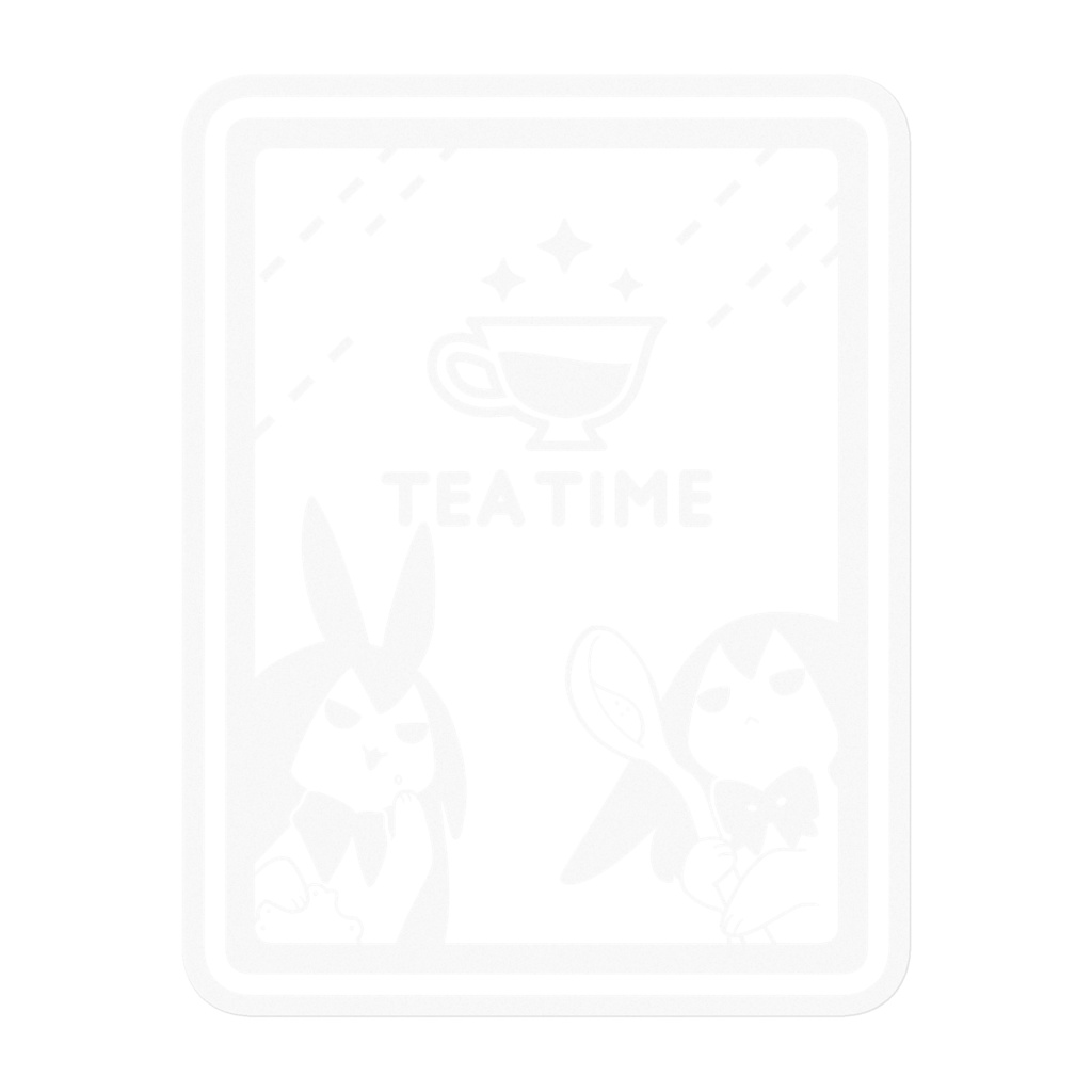 うさぎネイル&うさぎ死の少女 ステッカー