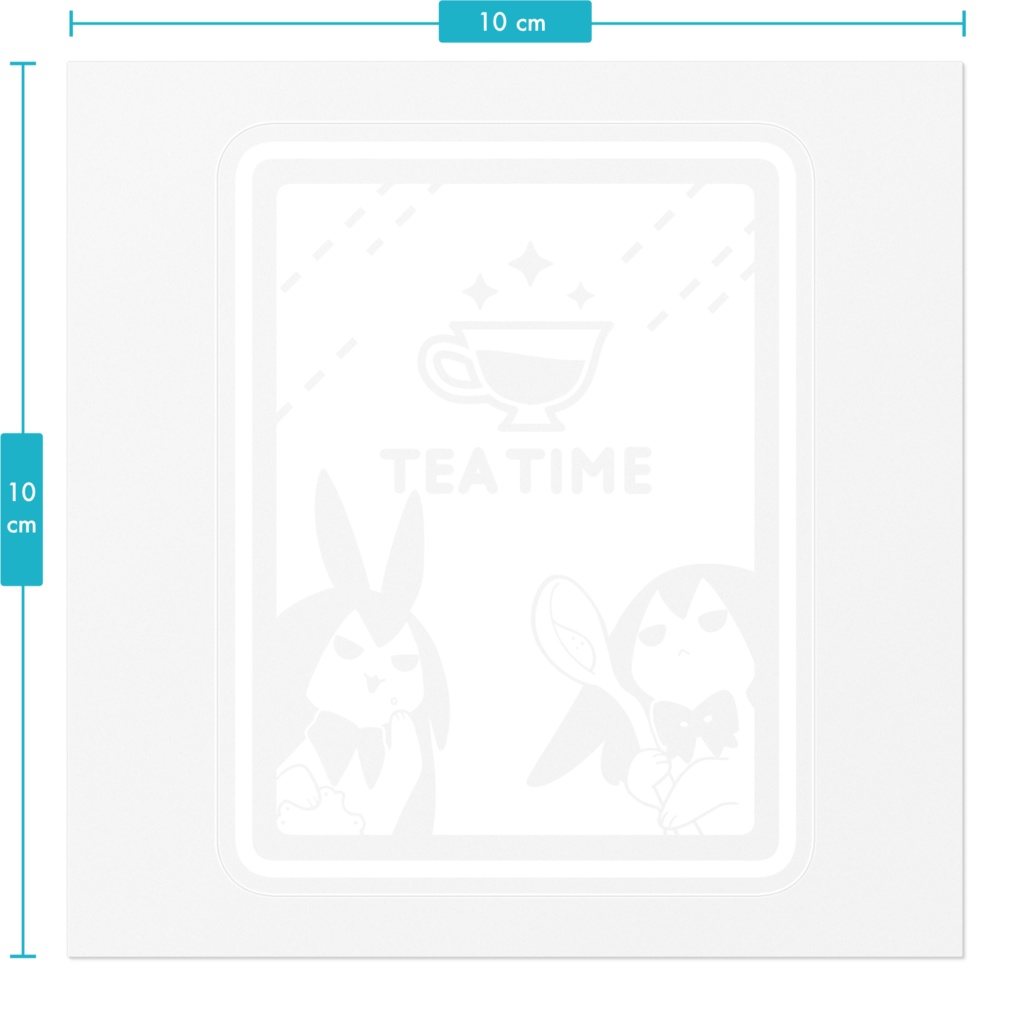 うさぎネイル&うさぎ死の少女 ステッカー