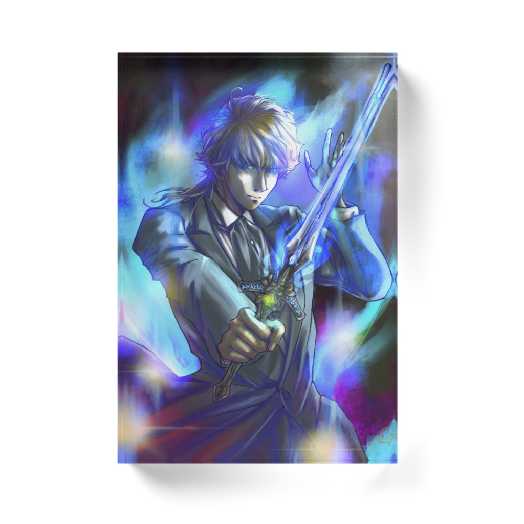 【アクリルブロック】戦場の白き龍