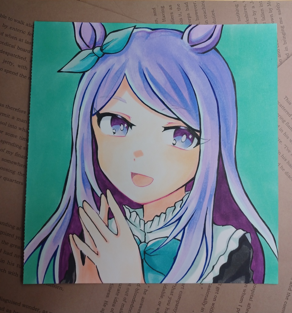 【色紙オーダー】シンプルな塗りver.