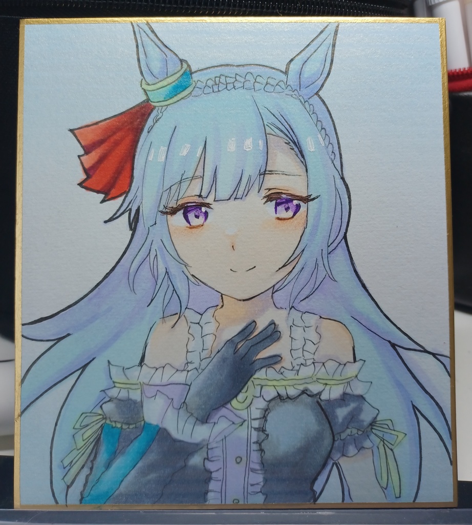 ウマ娘 メジロアルダン 色紙